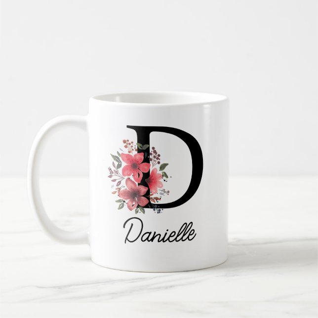Taza De Café Mug personalizado único | Personalizado de texto e (Izquierda)