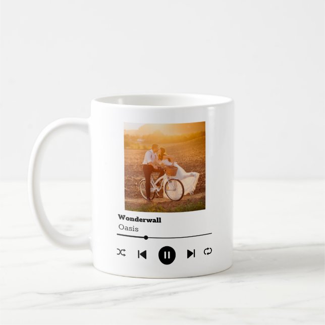 Taza De Café Mug personalizado único | Texto e imagen personali (Izquierda)