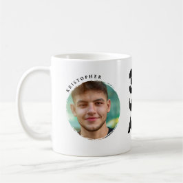 Taza De Café Mug personnalisé 30ème anniversaire 2 photos préno