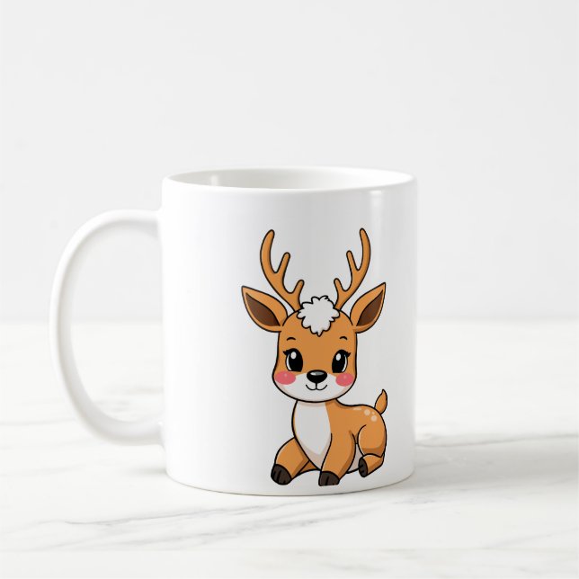 Taza De Café Mug Petit Cerf Kawaii (Izquierda)