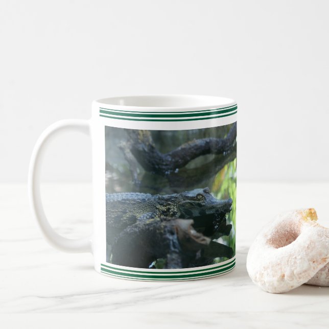 Taza De Café Mug Photographie crocodile (Con donut)