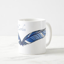 Mug - Pies azules y nombre