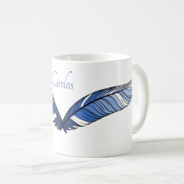 Taza De Café Mug - Pies azules y nombre