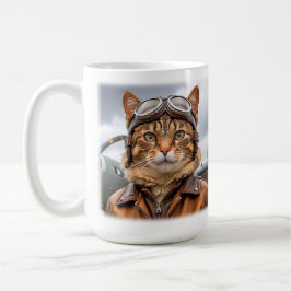 Taza De Café Mug piloto piloto de lucha contra gatos en la Segu