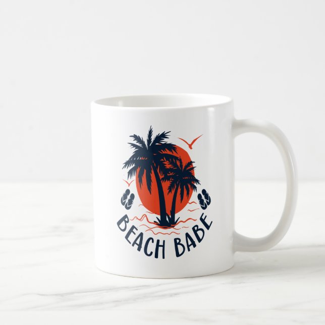 Taza De Café Mug plage (Derecha)
