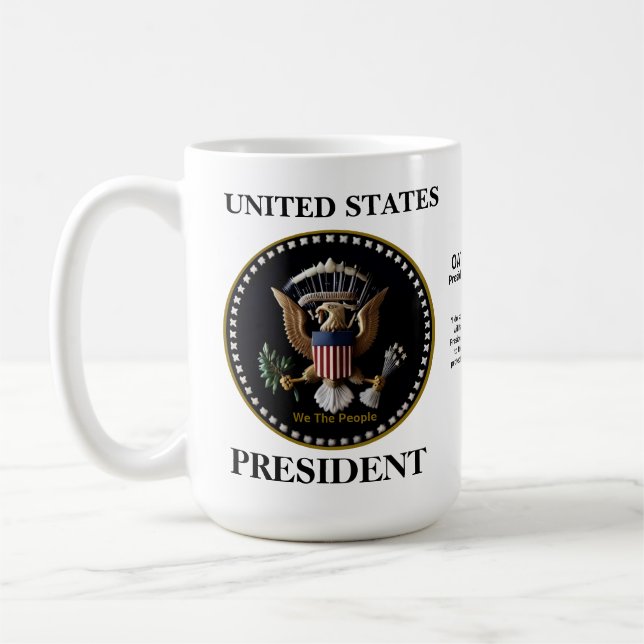 Taza De Café Mug Presidencial Estadounidense (Izquierda)