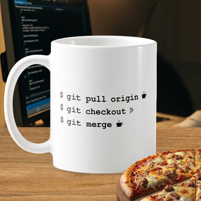 Taza De Café Mug Programador - Café Y Pizza (Subido por el creador)