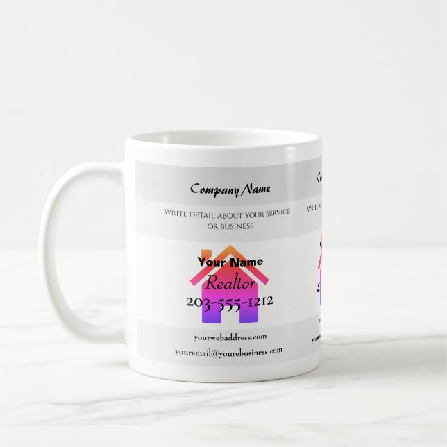 Taza De Café Mug promocional para realtores - HAMbyWG (Izquierda)