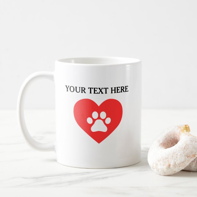 Taza De Café Mug, propietario de una mascota para perros (Con donut)