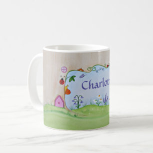 Taza De Café Mug. puerta de hadas de Bonito
