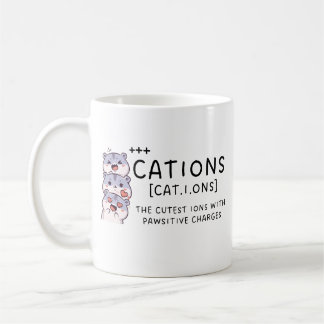 Taza De Café Mug. química, idea de regalo de química, catión