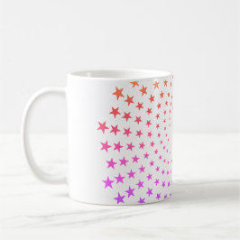 Taza De Café Mug - Rainbow Colored Star Swirls