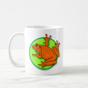 Taza De Café Mug. rana Naranja