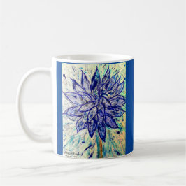 Taza De Café Mug Rare Blue Dalhia