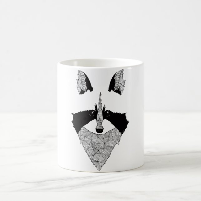 Taza De Café Mug ratoncillo-laveur Mug raccoon (Centro)