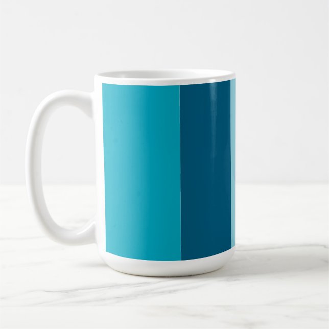 Taza De Café Mug rayado de dos tonos (Izquierda)