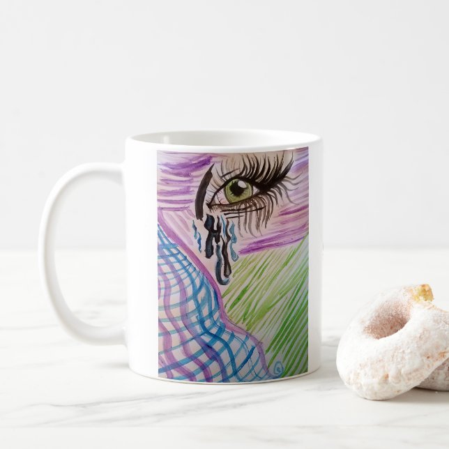 Taza De Café Mug recién despierta (Con donut)