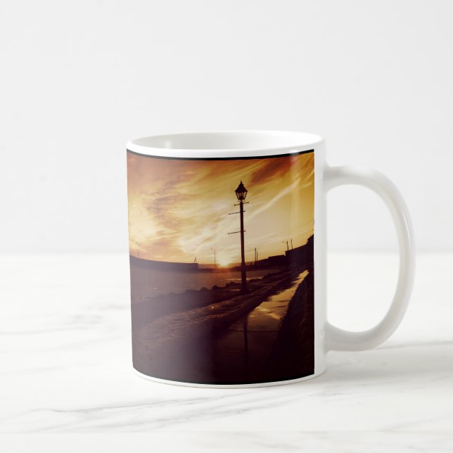 Taza De Café Mug regular con fotografía de Sepia Harbourfront (Derecha)