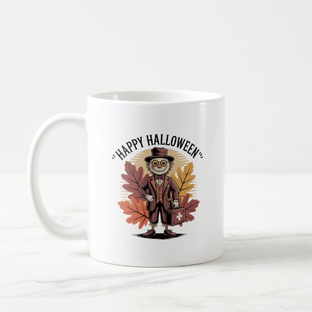 Taza De Café Mug Retro Médico Halloween (Izquierda)