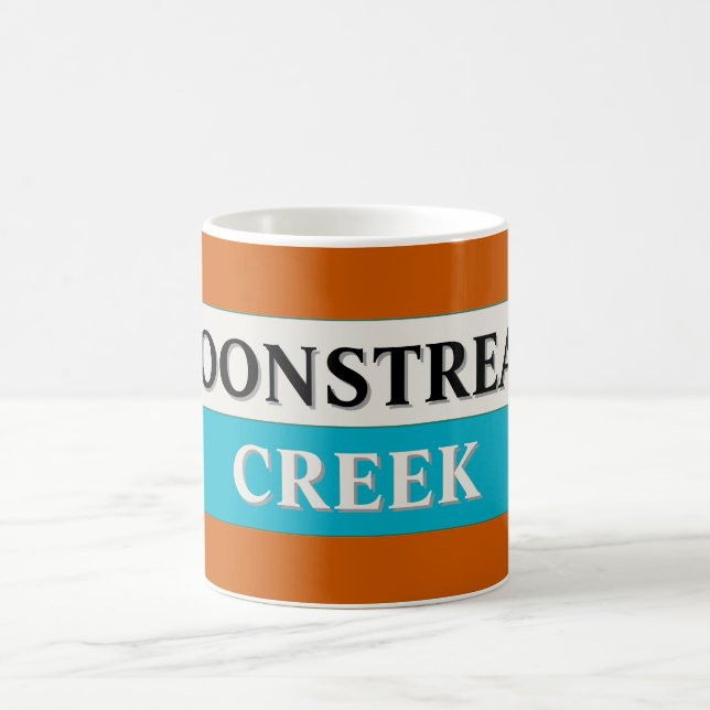 Taza De Café Mug retro "Moonstream Creek" (Centro)