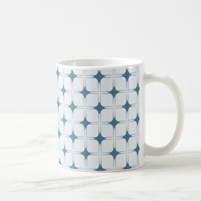 Taza De Café Mug Retro Sofisticación, Azul (Derecha)