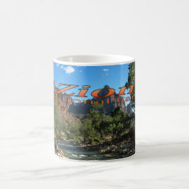 Taza De Café Mug: Río Virgin Y Watchman (Clásico)