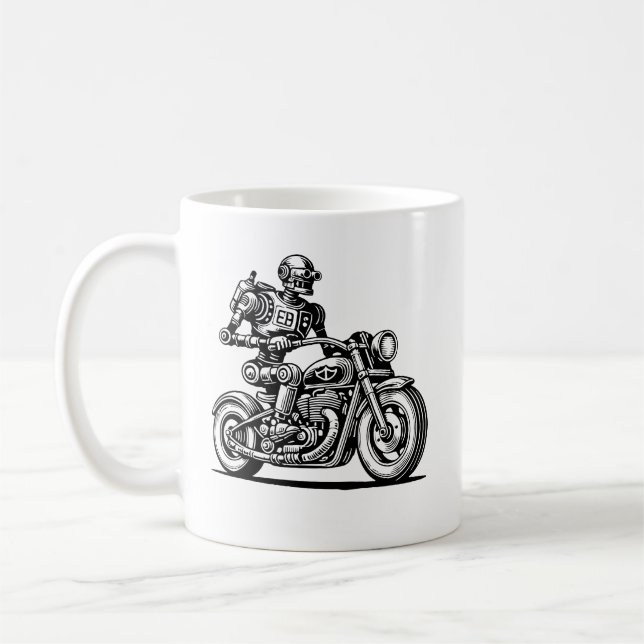 Taza De Café Mug Robo-Rider (Izquierda)
