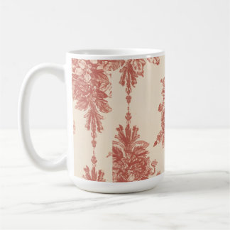 Taza De Café Mug, Romantic Tapestry in Red