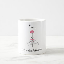 Taza De Café Mug Rosa del Día de la Madre