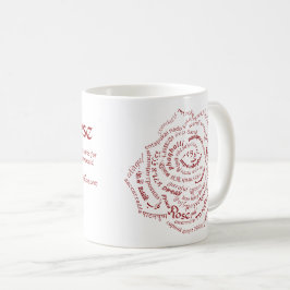 Taza De Café Mug. Rosa del mundo