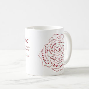Taza De Café Mug. Rosa del mundo