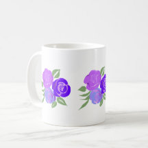 Mug. Rosas morados