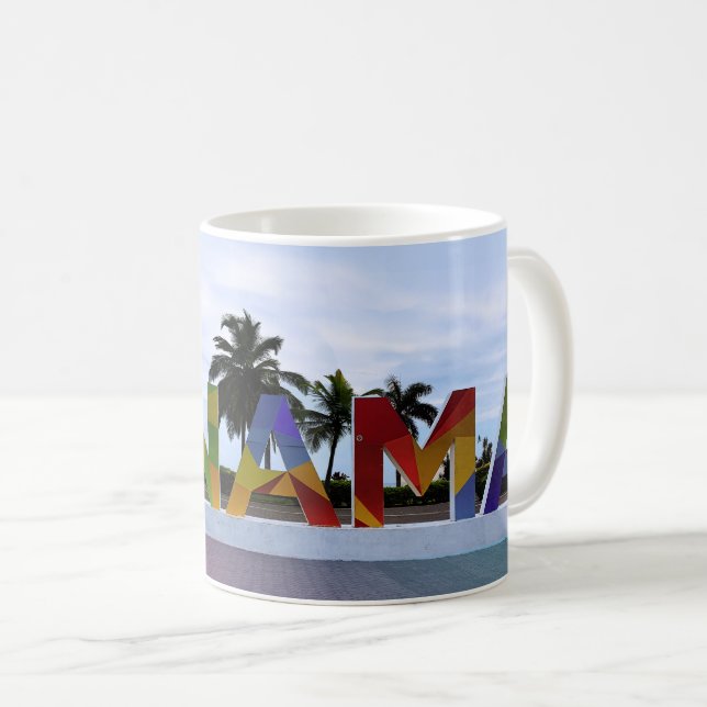 Taza De Café Mug Rótulo de Panamá (Anverso derecho)