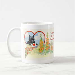 Taza De Café Mug Scottish Terrier Valentine