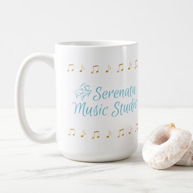 Taza De Café Mug Serenata Music Studio (Con donut)