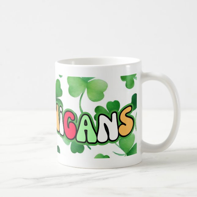 Taza De Café Mug Shamrock and Shenanigans (Derecha)