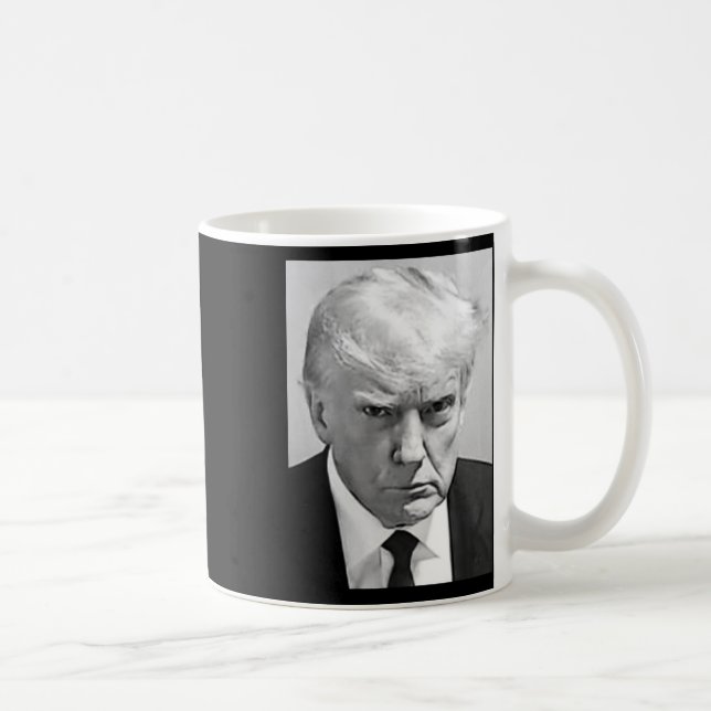 Taza De Café Mug Shot - Disparan a Donald Trump (Derecha)