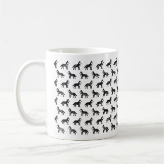 Taza De Café Mug Siberian Husky Sketch Design