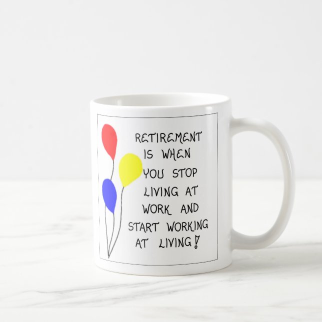 Taza De Café Mug sobre la jubilación (Derecha)