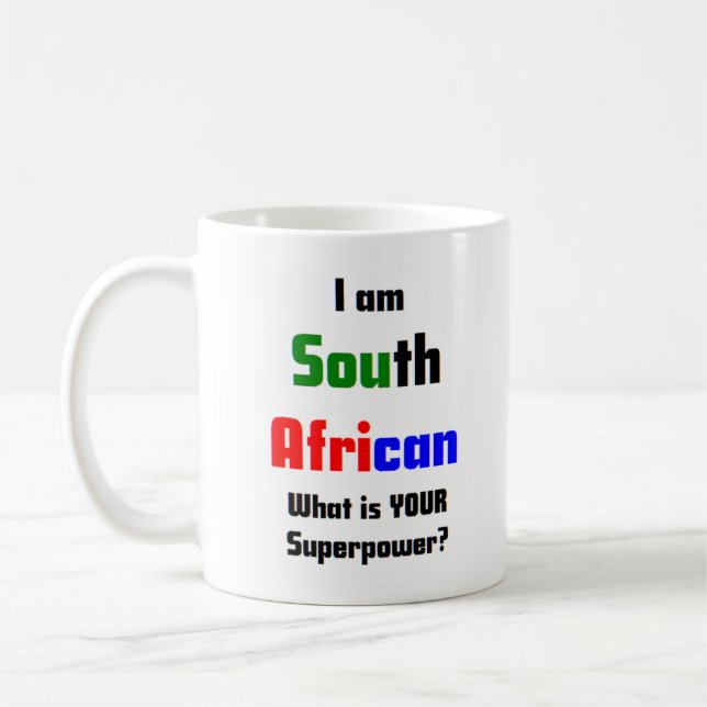 Taza De Café mug sudafricano (Izquierda)