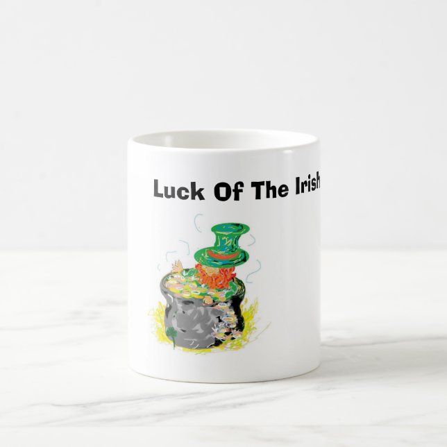 Taza De Café Mug: Suerte Del Irlandés (Centro)