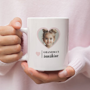 Taza De Café Mug Sunshine de la abuela - Rosa personalizado