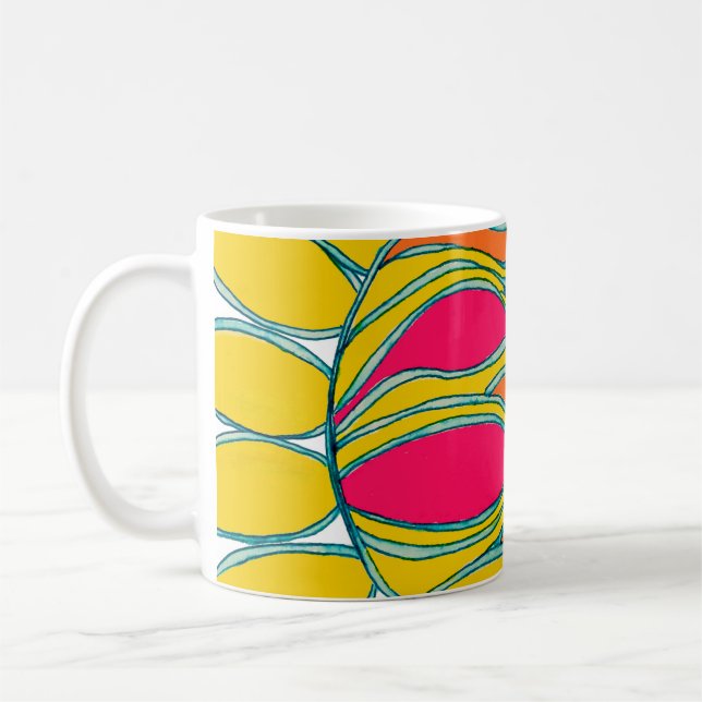 TAZA DE CAFÉ MUG "SUNSHINE TROPICAL" (Izquierda)