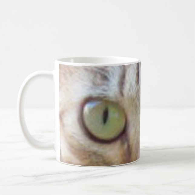 Taza De Café Mug - Tabby Cat Eyes (Izquierda)