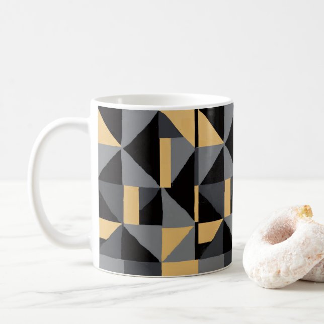 Taza De Café Mug Tasse Géométrique Moderne (Con donut)