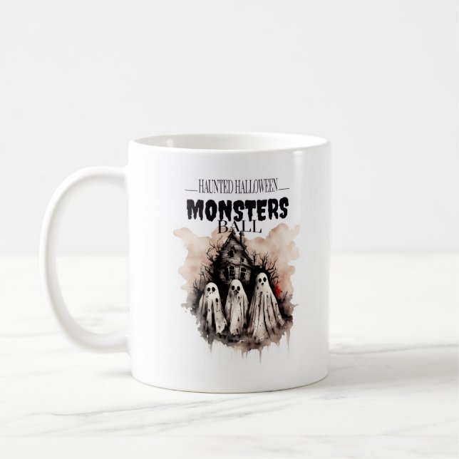Taza De Café Mug Tasse, Halloween (Izquierda)
