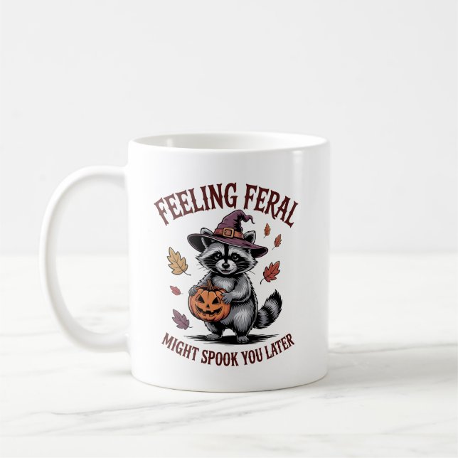 Taza De Café Mug Tasse, Halloween (Izquierda)