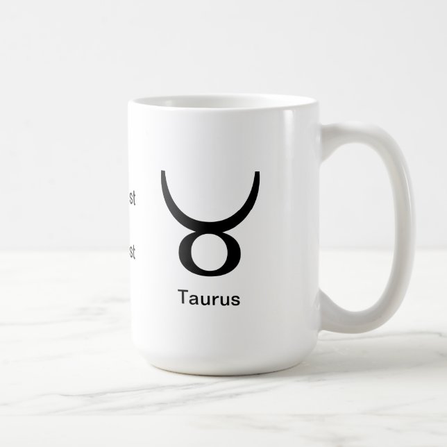 Taza De Café Mug - Taurus Glyph (Derecha)