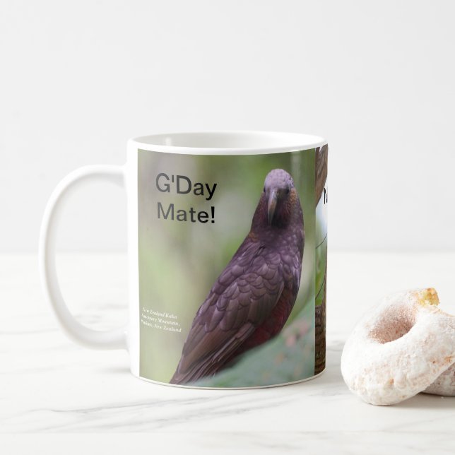 Taza De Café Mug, tazón de café con tema australiano (Con donut)