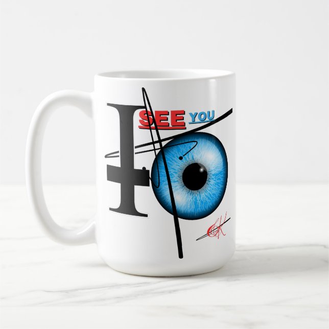TAZA DE CAFÉ MUG TE VEO (Izquierda)